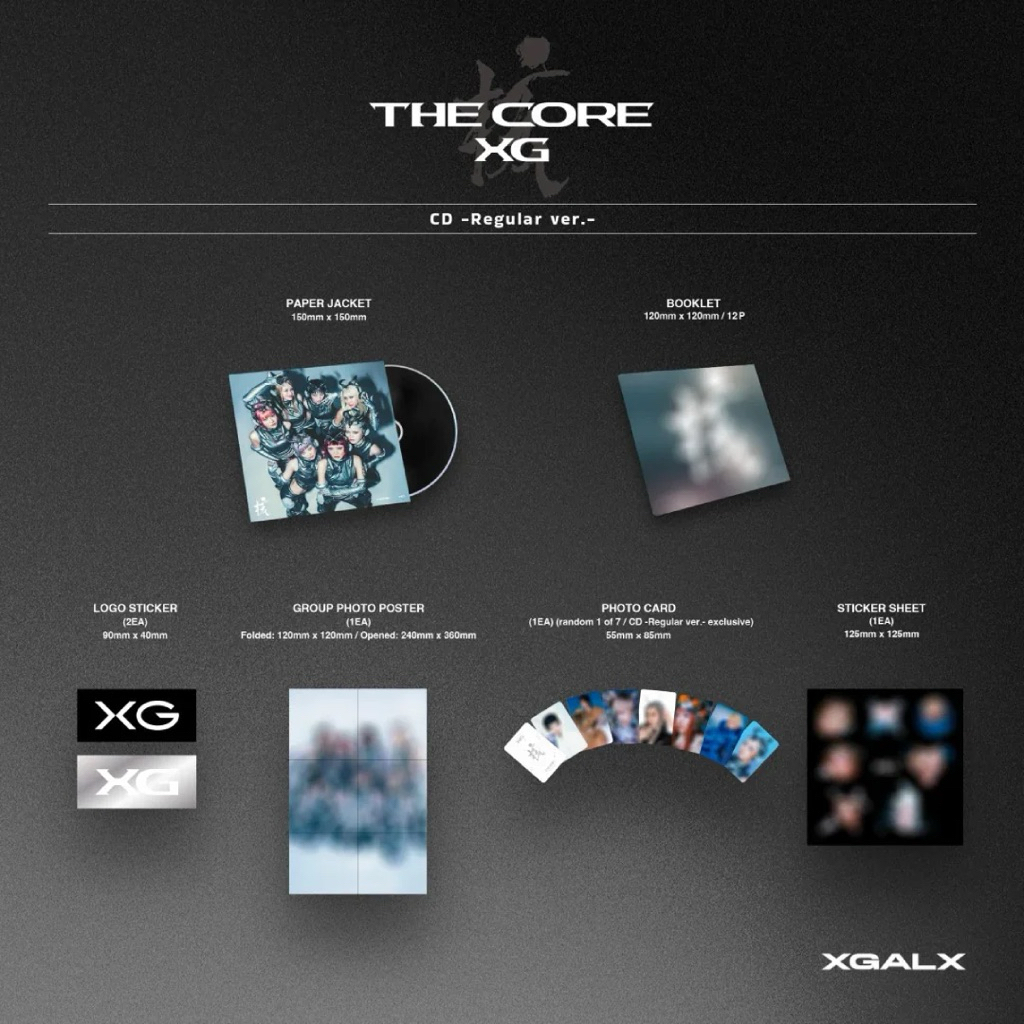 OFFICIAL XG THE CORE REGULAR ALBUM SEALED