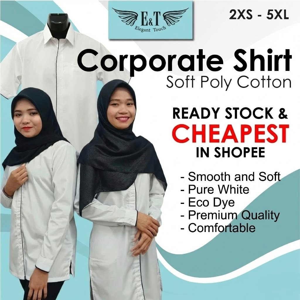 เครื่องแบบ KPM/ KPM สําหรับโรงเรียน/ Baju KPM Sekolah/ การออกแบบล่าสุดสําหรับ Guru / Putih + ท่อสีกร