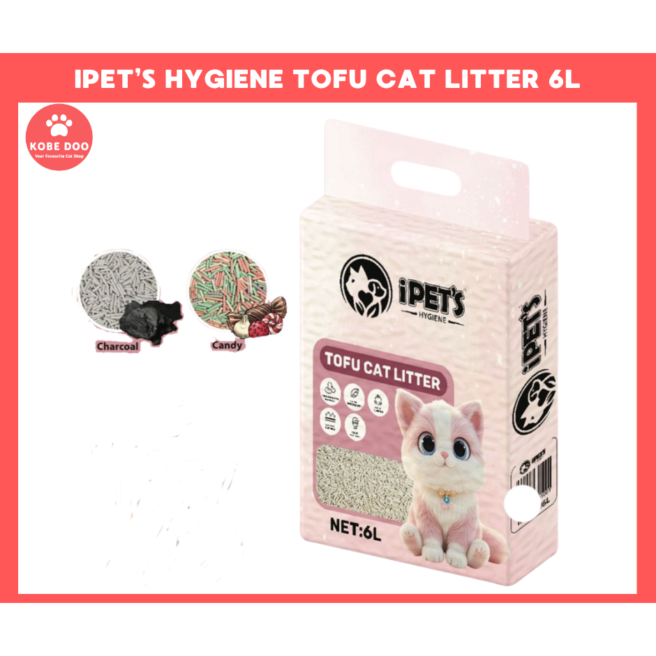I PETS HYGINE TOFU CAT LITTER 6L