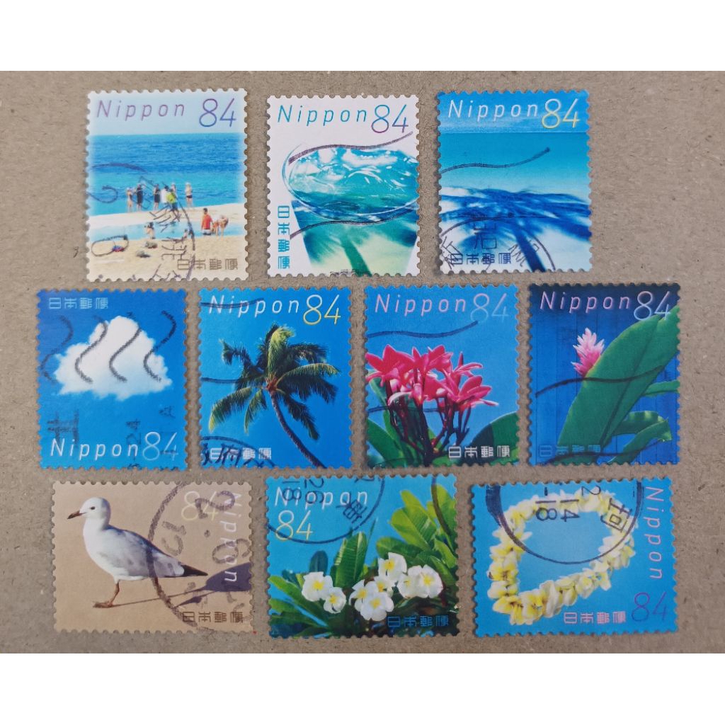 [J104] แสตมป์มือสองจาก Nippon Japan