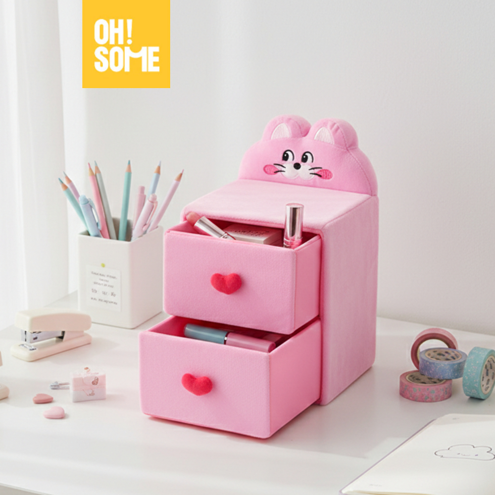 [OHSOME x Zizone] - ลิ้นชักเก็บตุ๊กตามุม Zizone สีชมพู รักเพนยาเกะกะ Zizone Warna สีชมพู