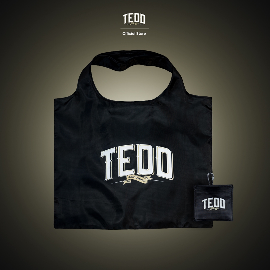 TEDD RECYCLE BAG FOLDABLE SHOPPING BAG *CARABINER INCLUDED*