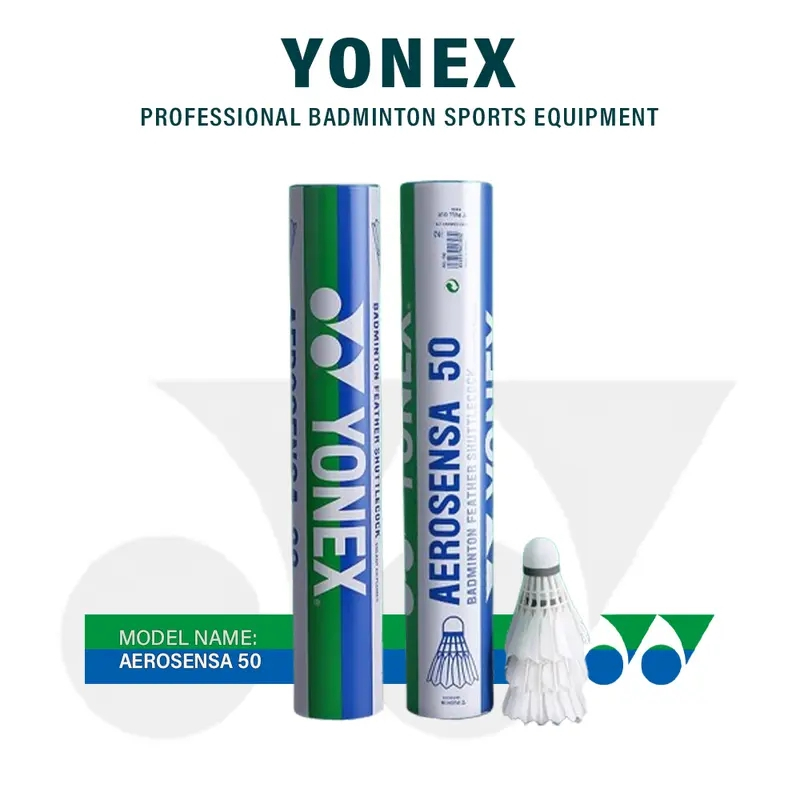 YONEX BADMITON SHUTTLECOCKS AEROSENSA 50 AS-05 6 ชิ้น 12 ชิ้น