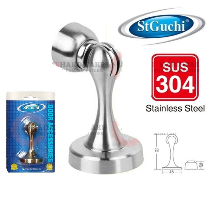 SUS304 STAINLESS STEEL ST GUCHI SGDS-03 HD03 HD03-SN Magnetic Door Holder Door Stopper กันชนประตู