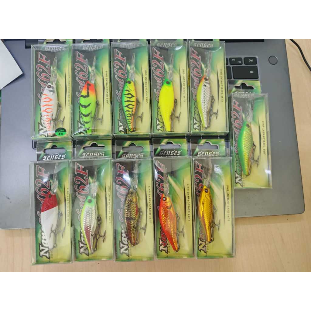 SENSES Nano Shad 62F Lure Floating 2m+ Minnow Sebarau Siakap 62mm 7.7g Nanoshad