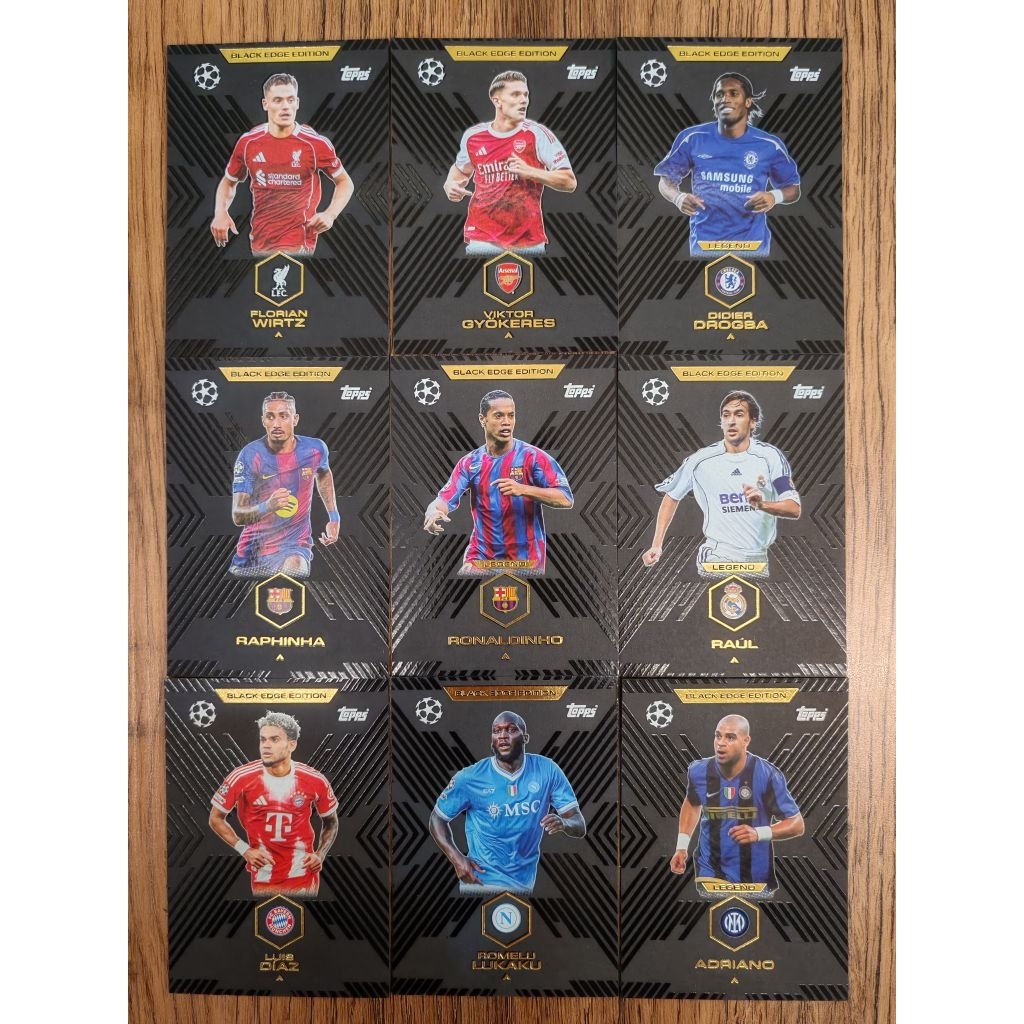 Topps Match Attax Extra UCL 2025/26 การ์ดขอบสีดํา