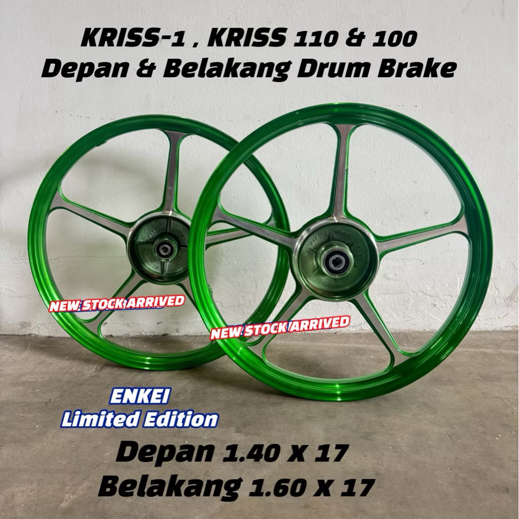 KRISS-1 FG505 SPORT RIM ENKEI LIMITED EDITION 5 BATANG KRISS 110 KRISS100 FL KL