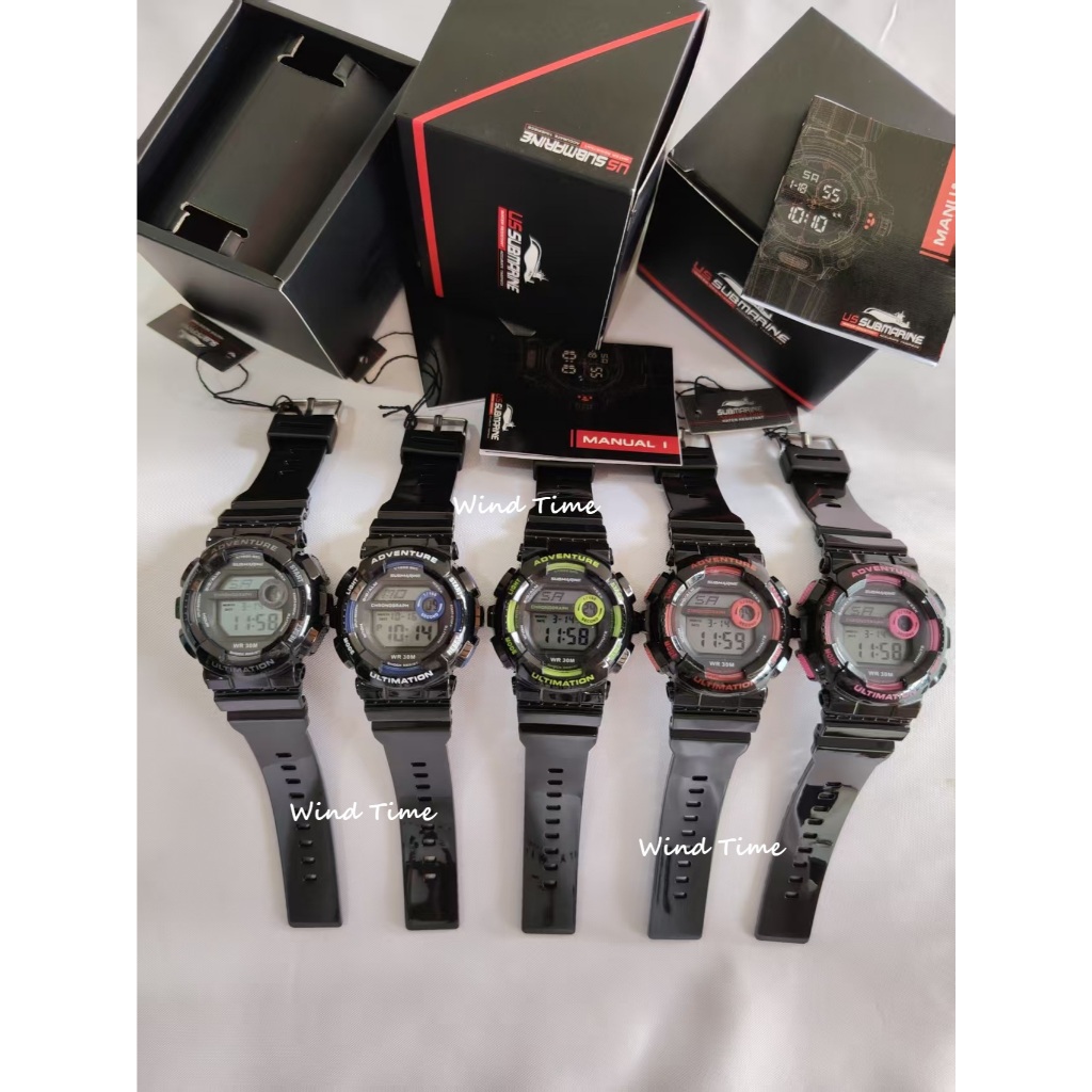 SUBMARINE TP 1282 LPS DIGITAL KIDS SPORT WATCH/UNISEX/