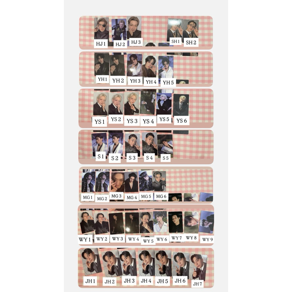 การ์ดภาพถ่าย Ateez Golden hour 4 และ POB