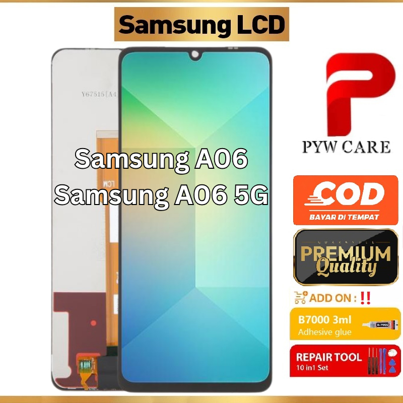 หน้าจอ LCD ที่รองรับสําหรับ Samsung A06 A065F / Samsung A06 5G A066B หน้าจอ LCD