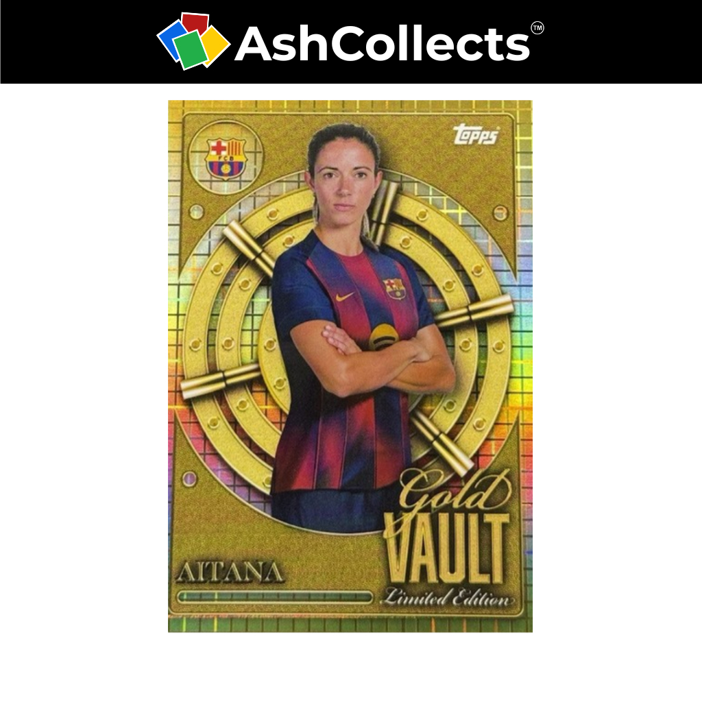 2025 Topps FC Barcelona Collector Tin Gold Vault Aitana Bonmati GV-3