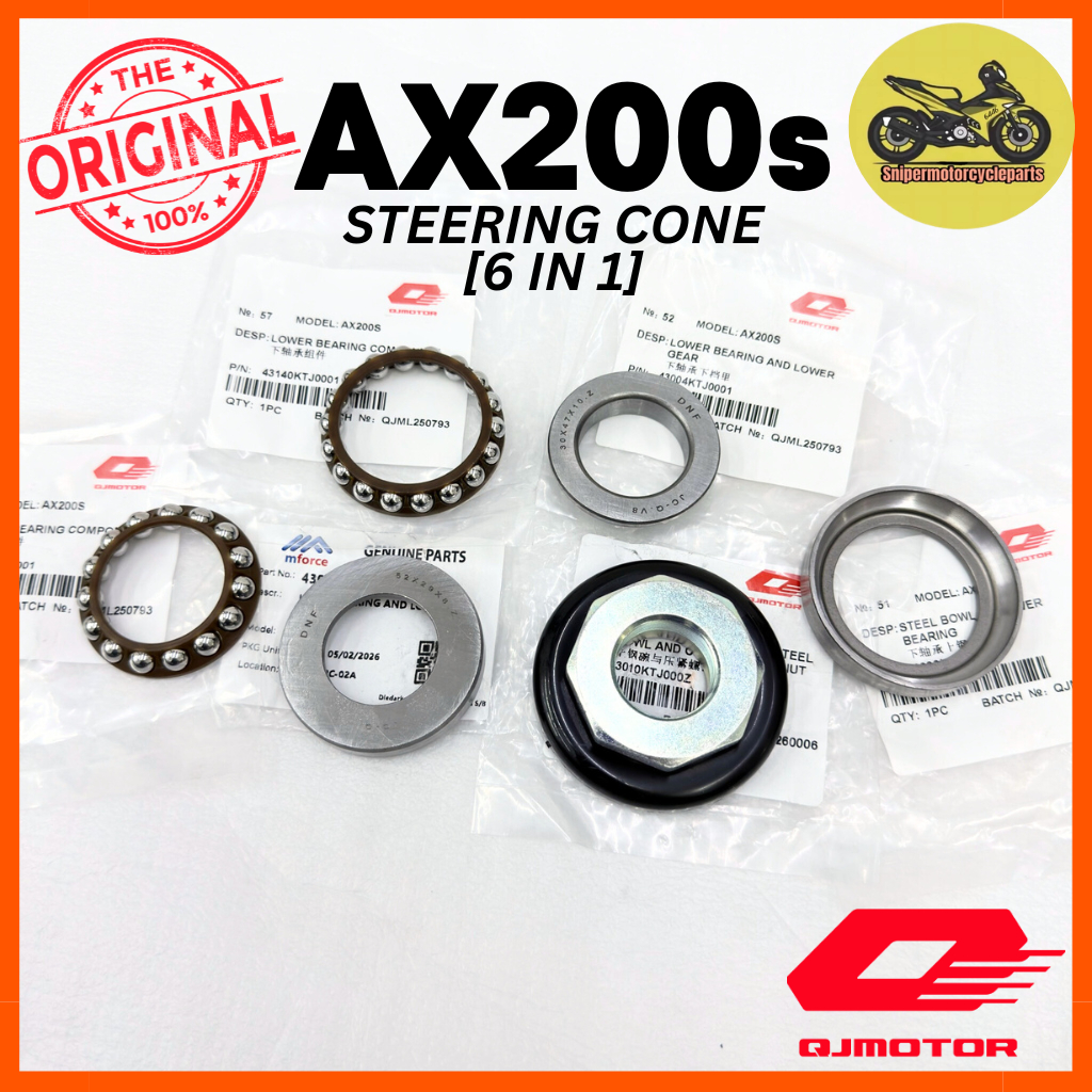 QJ MOTOR AX200S AX 200 [ 1-SET ] STEERING CONE STEERING BEARING QJ MOTOR