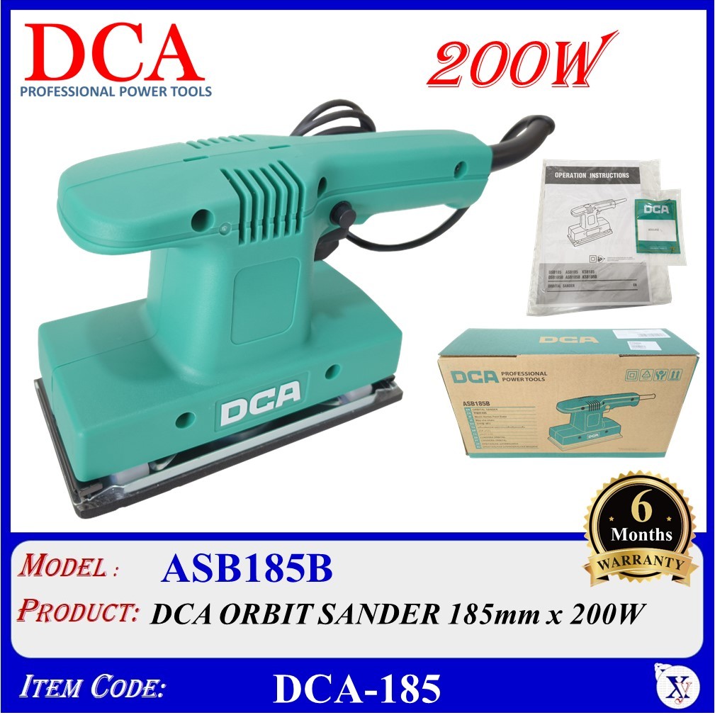 ASB185B DCA ORBIT SANDER 185mm x 200W - DCA-185