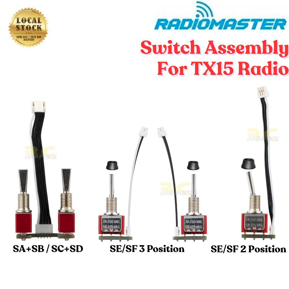 RadioMaster TX15 รีโมทคอนโทรล SE SF 2/ 3 ตําแหน่งสวิทช์, SA + SB/SC + SD สําหรับ TX15 TX15 MAX TX15-