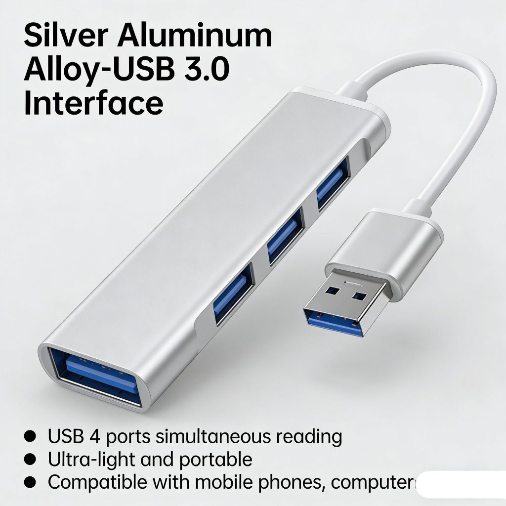 USB HUB 4 PORT USB 3.0 2.0 การ์ดความเร็วสูง READER DATA TRANSFER PC / แล็ปท็อป OTG HUB PHONE พอร์ต U