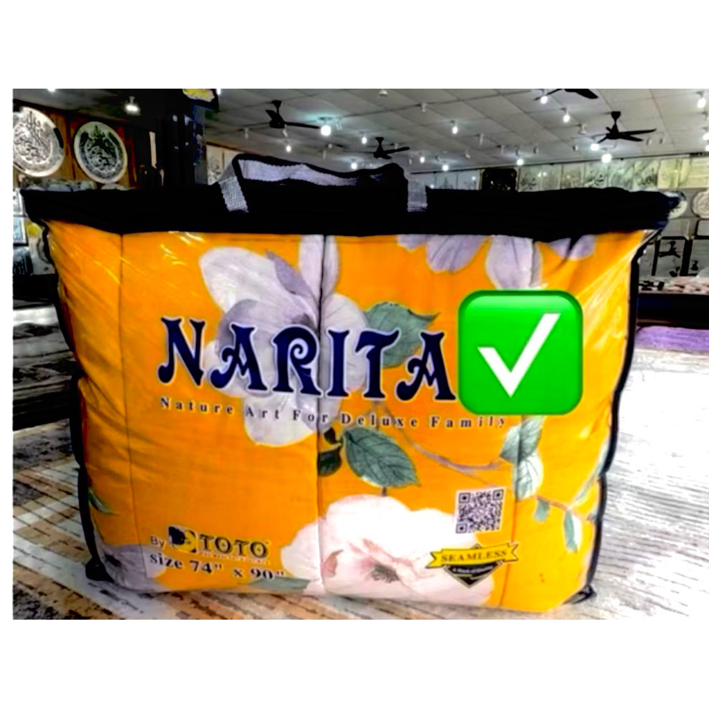 NARITA TOTO / Toto Narita kain Mattress Cotton Tebal & Lembut Size king 74x90 / นุ่ม Empuk Anti Lunt