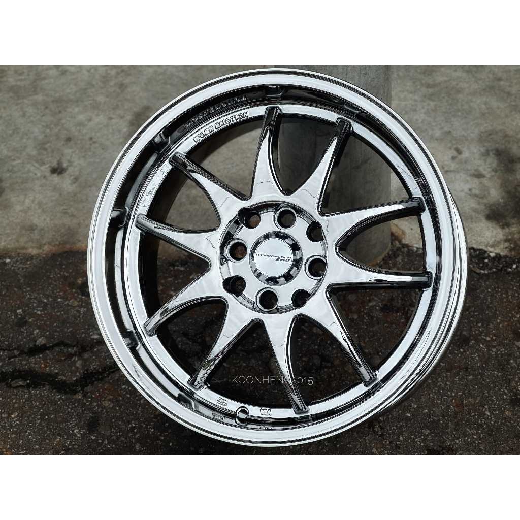 New Flow Forming Car Sport Rim WORK EMOTION CP2 16x7.5J 8x100/114.3 ET30 Black Chrome -