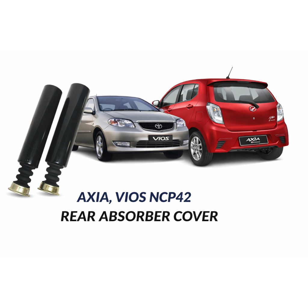 PERUDUA Axia TOYOTA Vios NCP42 ฝาครอบโช้คอัพหลัง 48341-0D040 (STY-05A405) 1 ชุด 2 ชิ้น