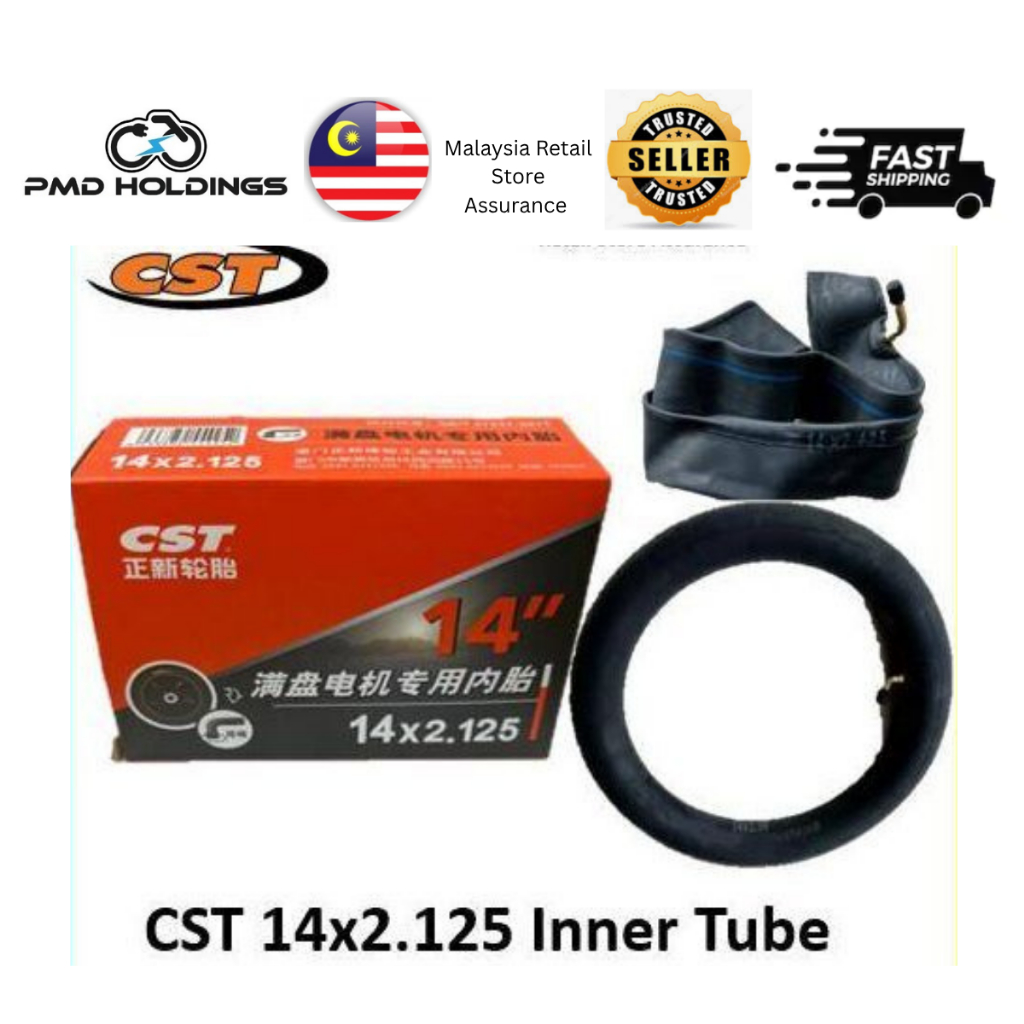CST 14x2.125 ยางในไฟฟ้า Unicycle / E-Bike ยางเปลี่ยน 14 นิ้วหลอด Tiub Dalam CST 14x2.125 CST 14igit 