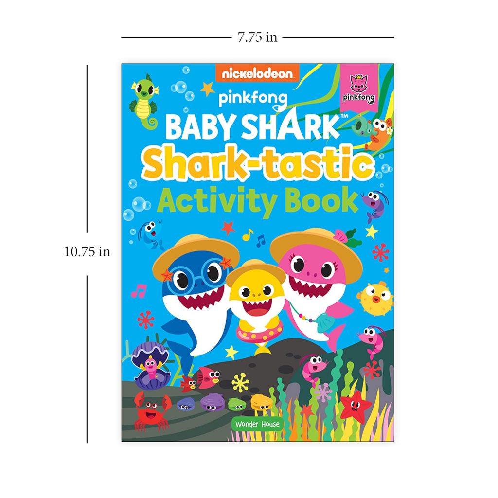 Pinkfong Baby Shark – หนังสือกิจกรรม Shark-tastic สําหรับเด็ก สี นับและแก้ปัญหาด้วย Baby Shark