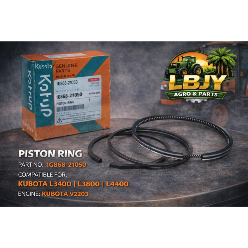 1G868-21050 PISTON RING STD TRACTOR KUBOTA V2203 L3400 L3540 L3800 L4330 L4400 L4630 L4740