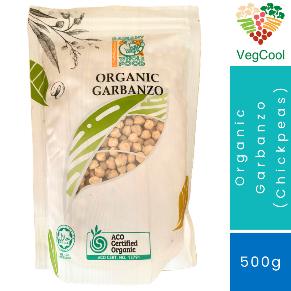 Radiant Organic Garbanzo (ถั่วชิกพี) 500g | ACO Certified | ฮาลาล | ซุปเปอร์ฟู้ดโปรตีนสูง