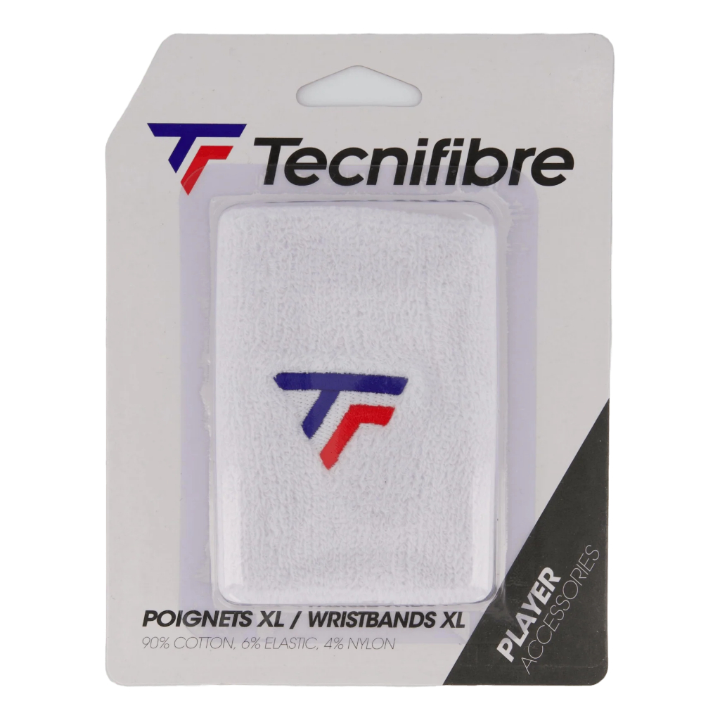 สายรัดข้อมือ Tecnifibre XL สีขาว