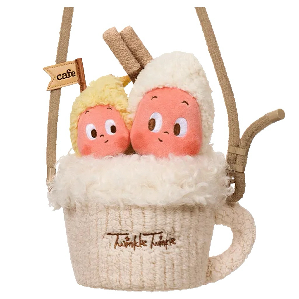 POP MART Moon Gelato Plush Crossbody Bag น่ารัก Kawaii Messenger กระเป๋าสะพายสะสมของแท้