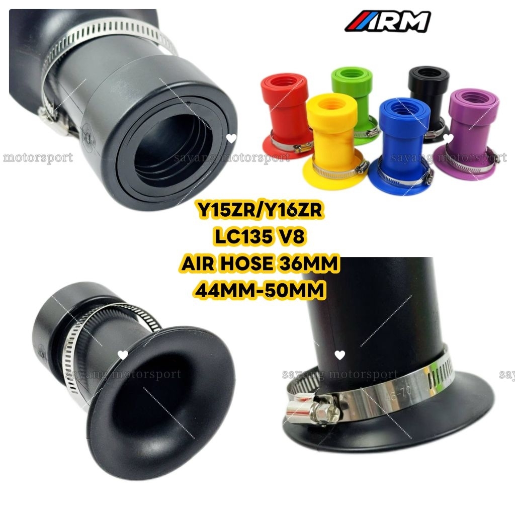 รถจักรยานยนต์ UNIVERSAL RACING VELOCITY TRUMPET THROTTLE BODY CARBURETOR ท่อลม 32 มม. - 48 มม.GETAH 