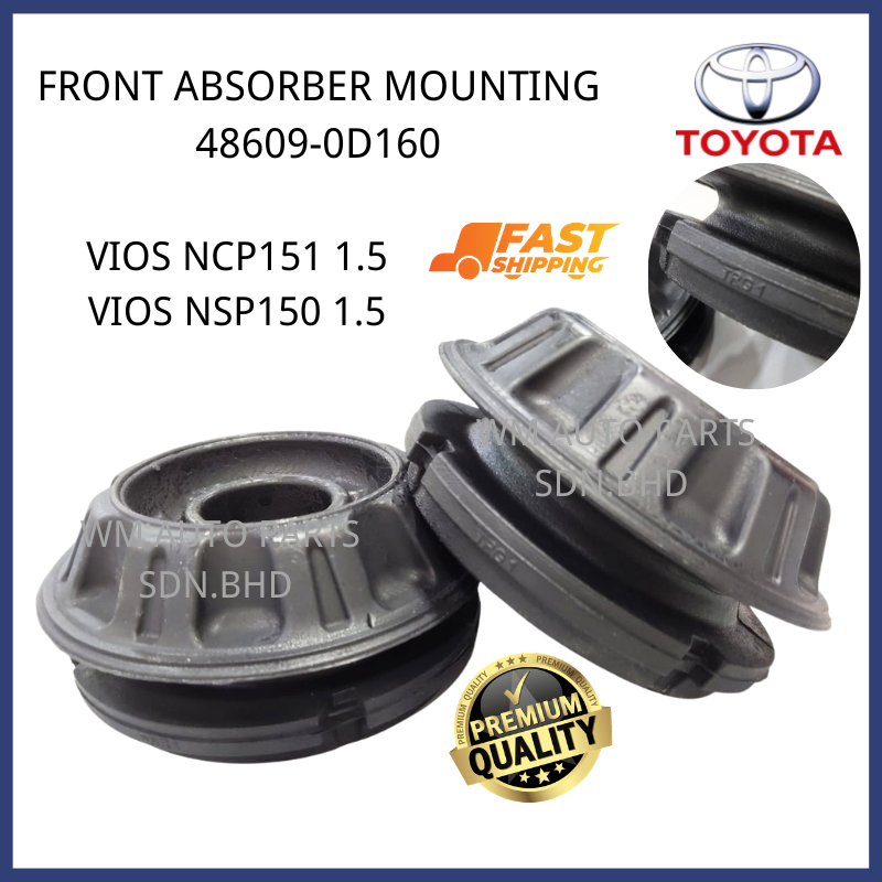 WMTOYOTA VIOS NCP151 VIOS NSP150 ด้านหน้า ABSORBER MOUNTING 48609-0D160