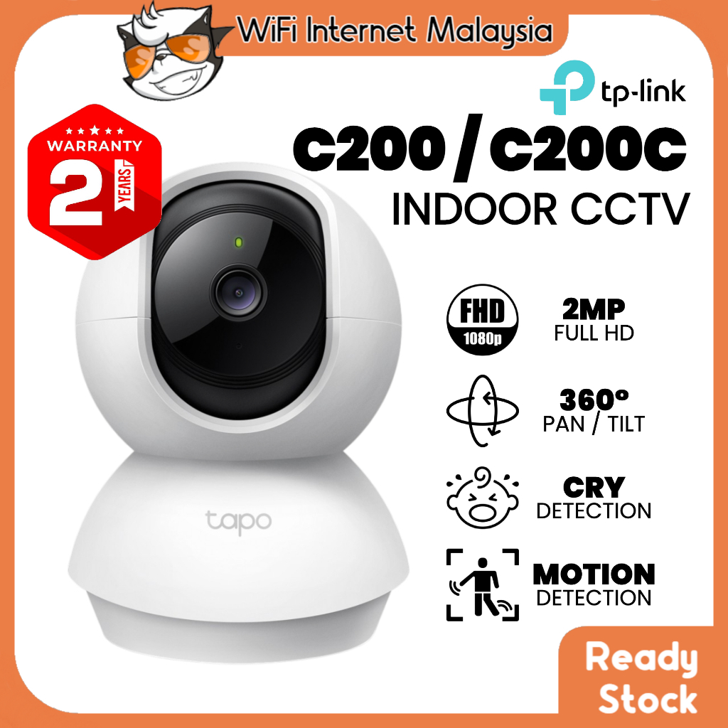 SIRIM ️TP-Link Tapo WiFi กล้องวงจรปิด IP Indoor Home Security Camera 360 Night Vision 2 Way Audio 10
