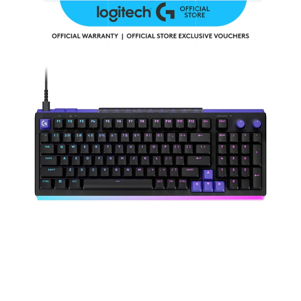 Logitech G512 X 98 DUAL SWAP, Hot-Swappable TMR Analog / Mechanical Gaming Keyboard, อัตราสํารวจ 8K