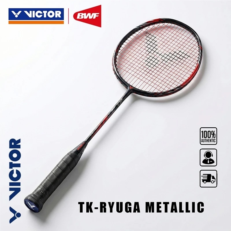 VICTOR TK RYUGA METALLIC C 4U G5 Ract แบดมินตัน Ofensif 26-30lbs Ultra Elastic ที่มีประสิทธิภาพโจมตี Stok sedia