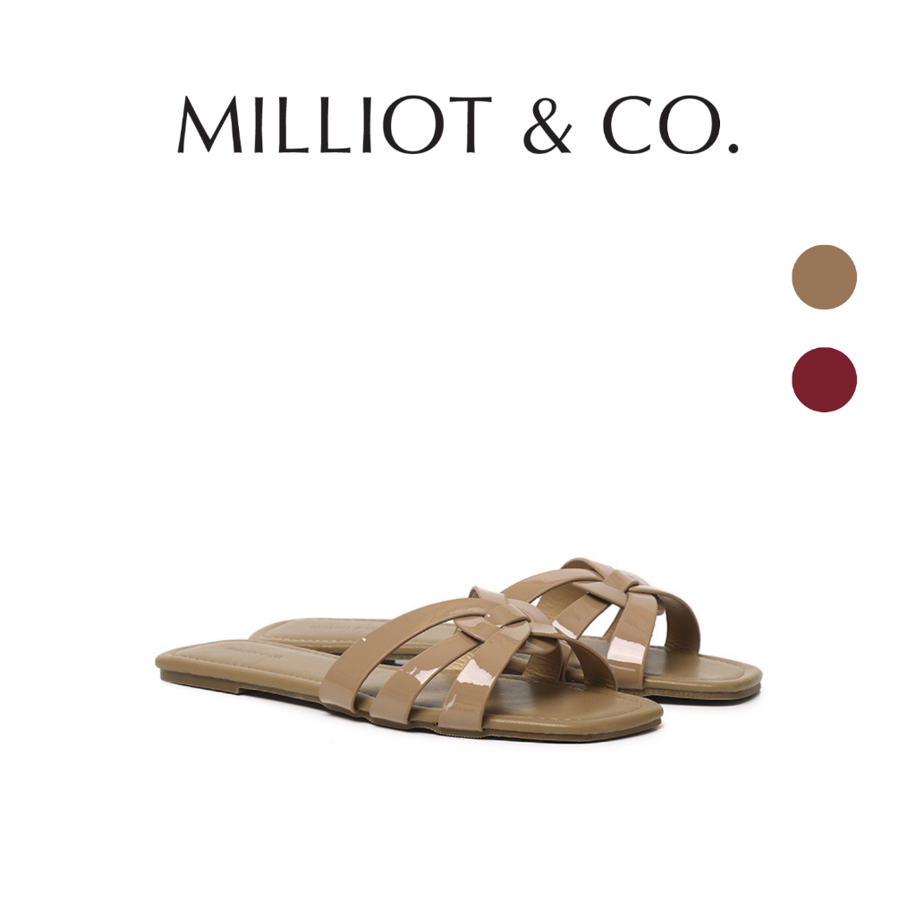 รองเท้าแตะเปิดนิ้วเท้า Milliot & Co Patent Suvi