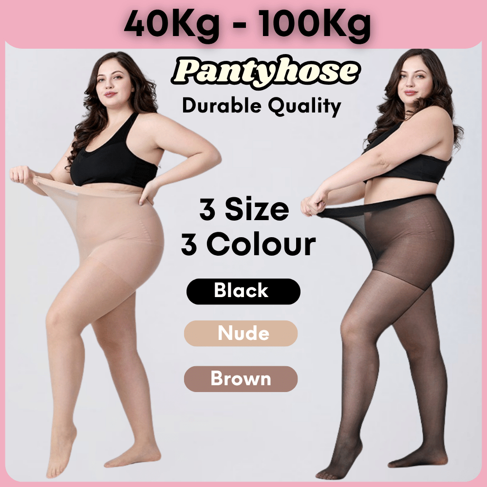 Plus Size Pantyhose เอวสูง Legging Stocking Sarung Kaki Size ขนาดใหญ่ขนาดใหญ่ฤดูใบไม้ร่วงวัวกางเกงขา