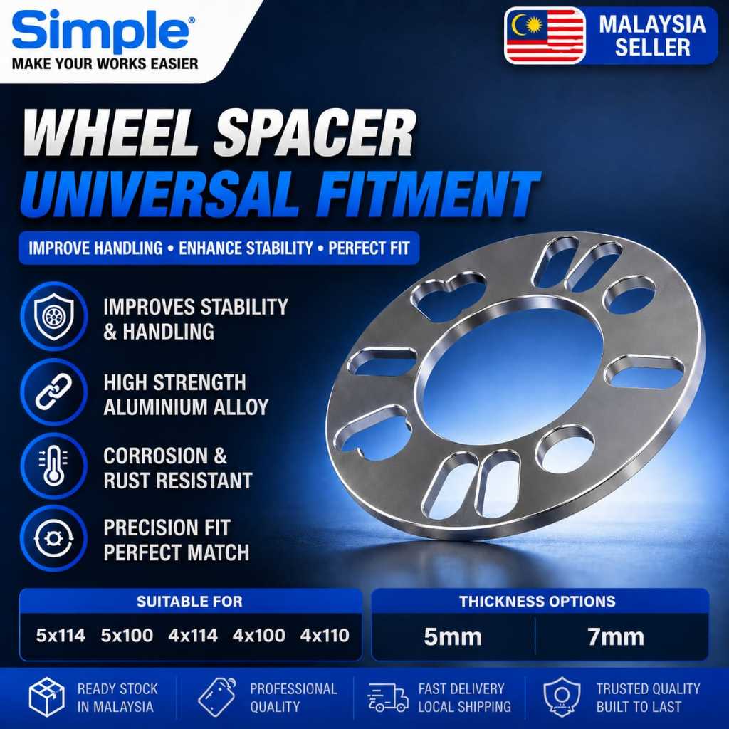 Universal ล้อ Spacer 5 มม.7 มม.4x100 4x110 4x114 5x100 5x114 อลูมิเนียมรถ Rim Spacer แผ่น