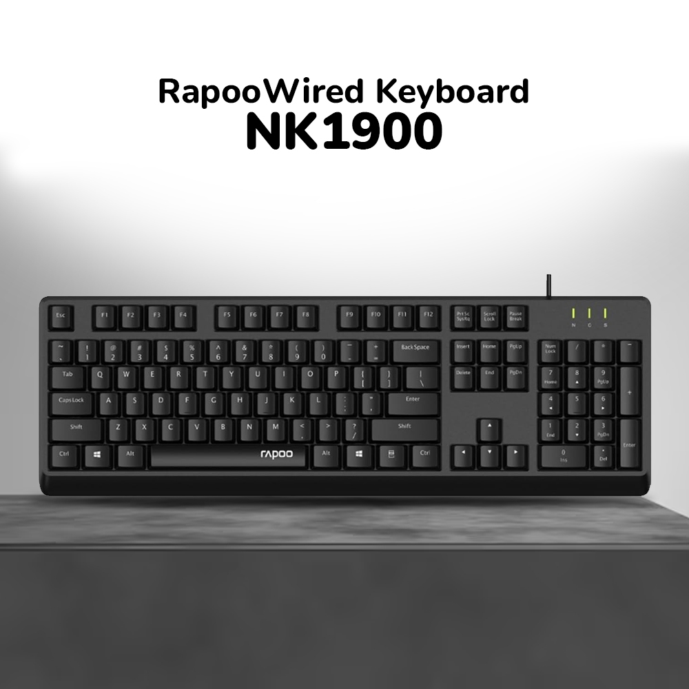 Rapoo NK1900 คีย์บอร์ดแบบมีสาย