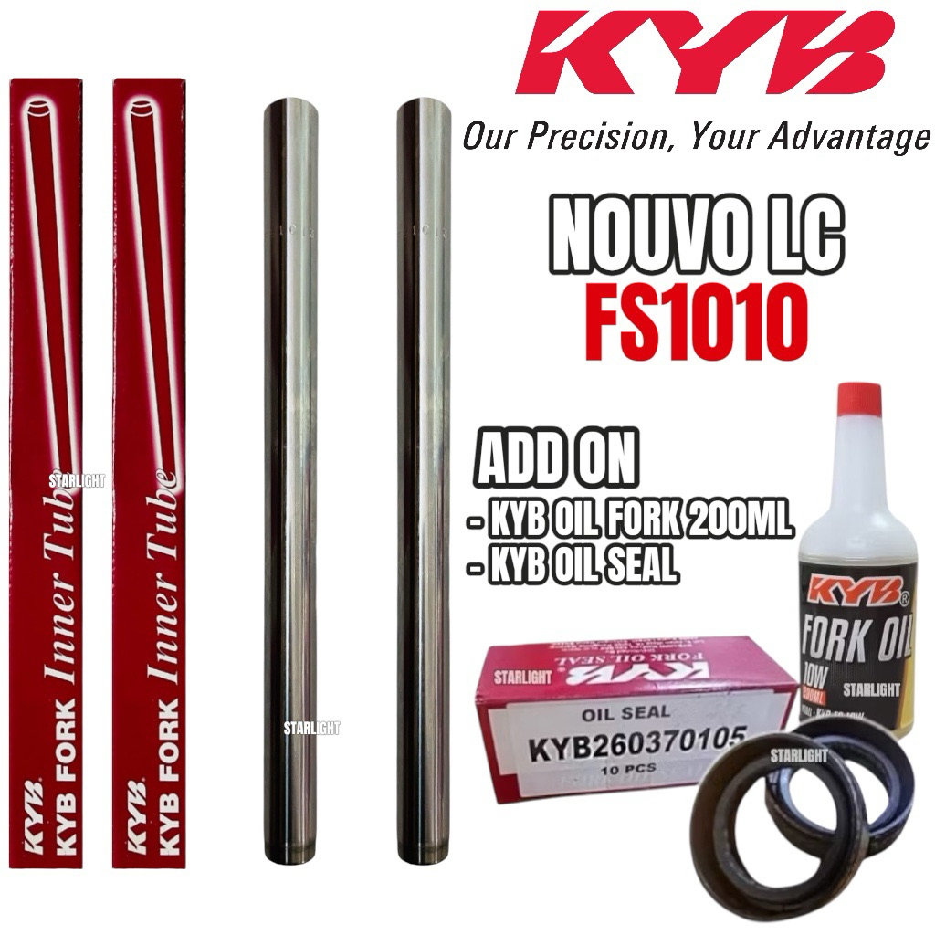 KYB KAYABA NEW LC KAYABA KYB ด้านหน้าสําหรับหลอดภายใน CHROME TUBE BATANG FORK
