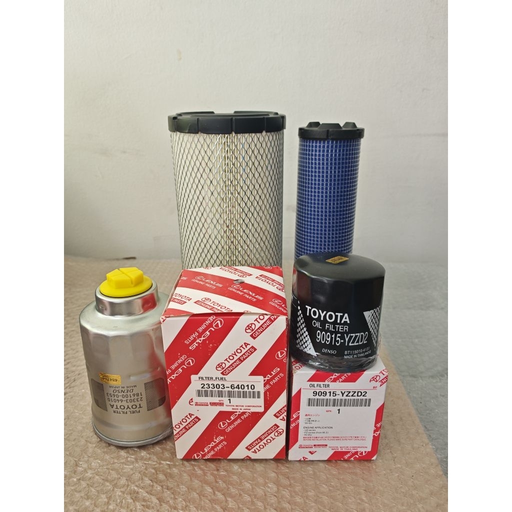 TOYOTA FORKLIFT 8FD 7FD 6FD 8FD15 8FD20 8FD25 8FD30 8FD35J SERVICE SET ENGINE OIL FUEL AIR FILTER 1D
