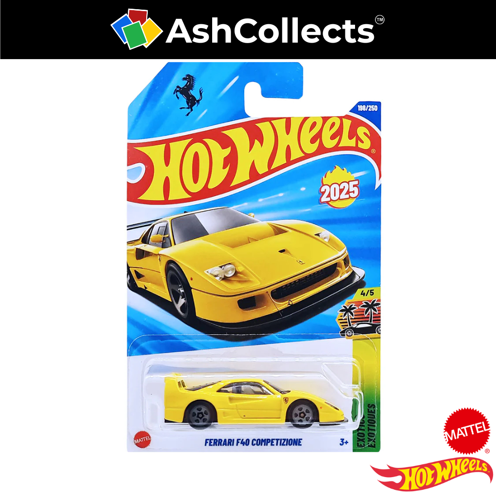 Hotwheels Ferrari F40 Competizione Yellow 2025 198/250 4/5 Exotics