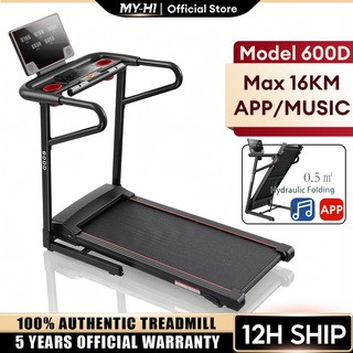 MY-HI 600D Inclination Treadmill Multi-Function Machine Foldable APP Music