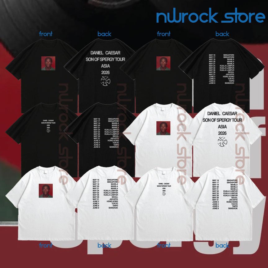 DANIEL CAESAR Shirt Merch Daniel Caesar - Son of Spergy Tour Idea Live Arena, Kuala Lumpur