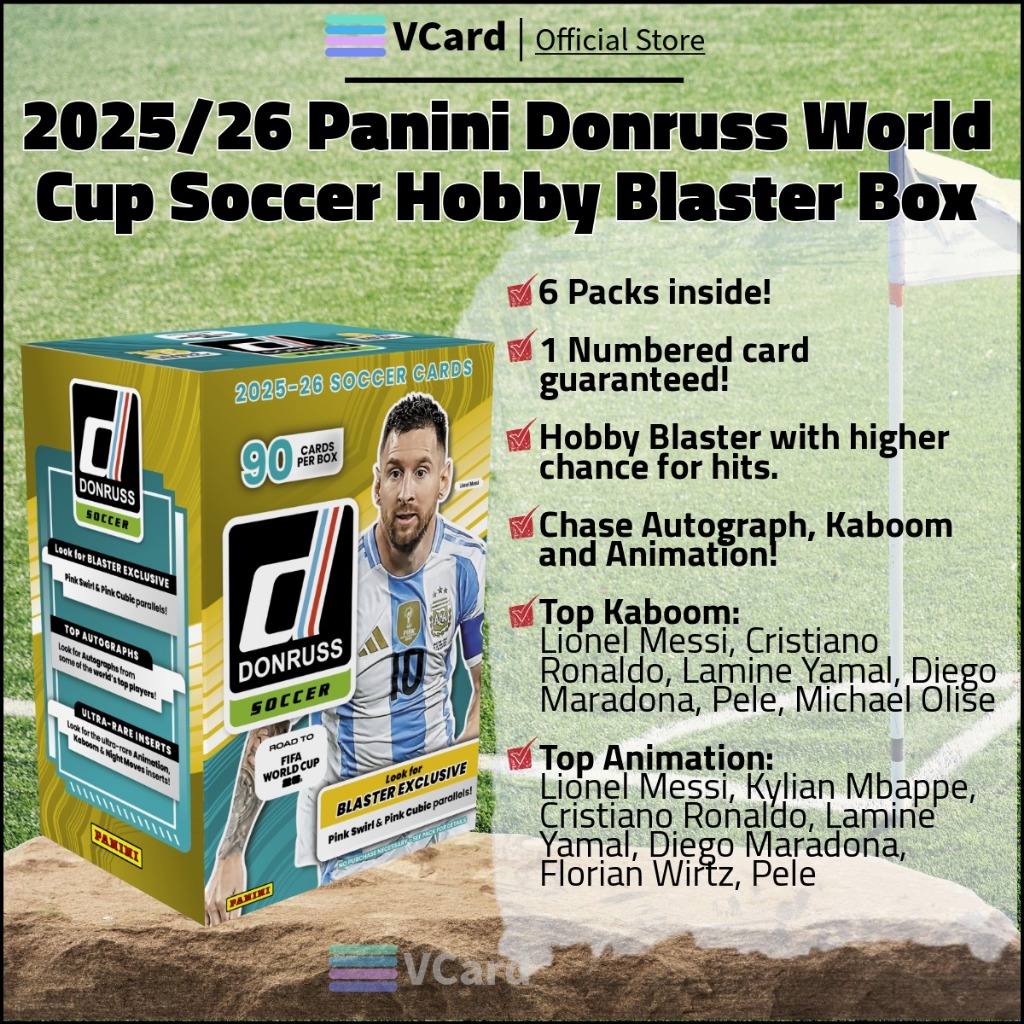[VCARD] 2025/26 Panini Donruss FIFA World Cup Soccer Hobby Blaster Box