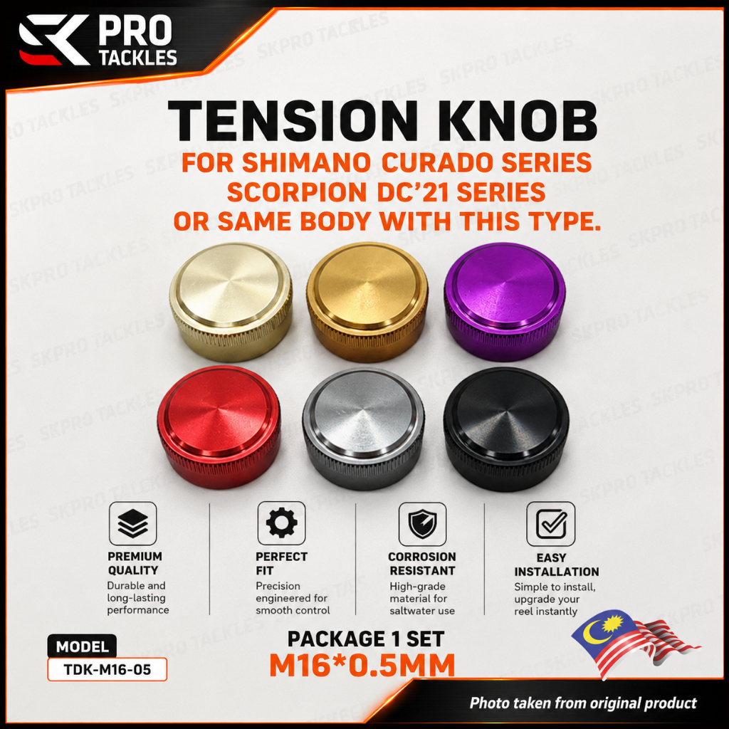 CURADO TENSION KNOB CAP สําหรับ SHIMANO CURADO DC GRAPPLER 301 SCORPION DC PARTS