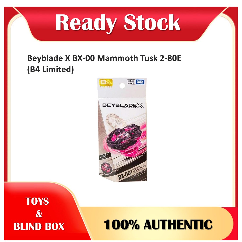 Beyblade X BX-00 Mammoth Tusk 2-80E (B4 Limited)