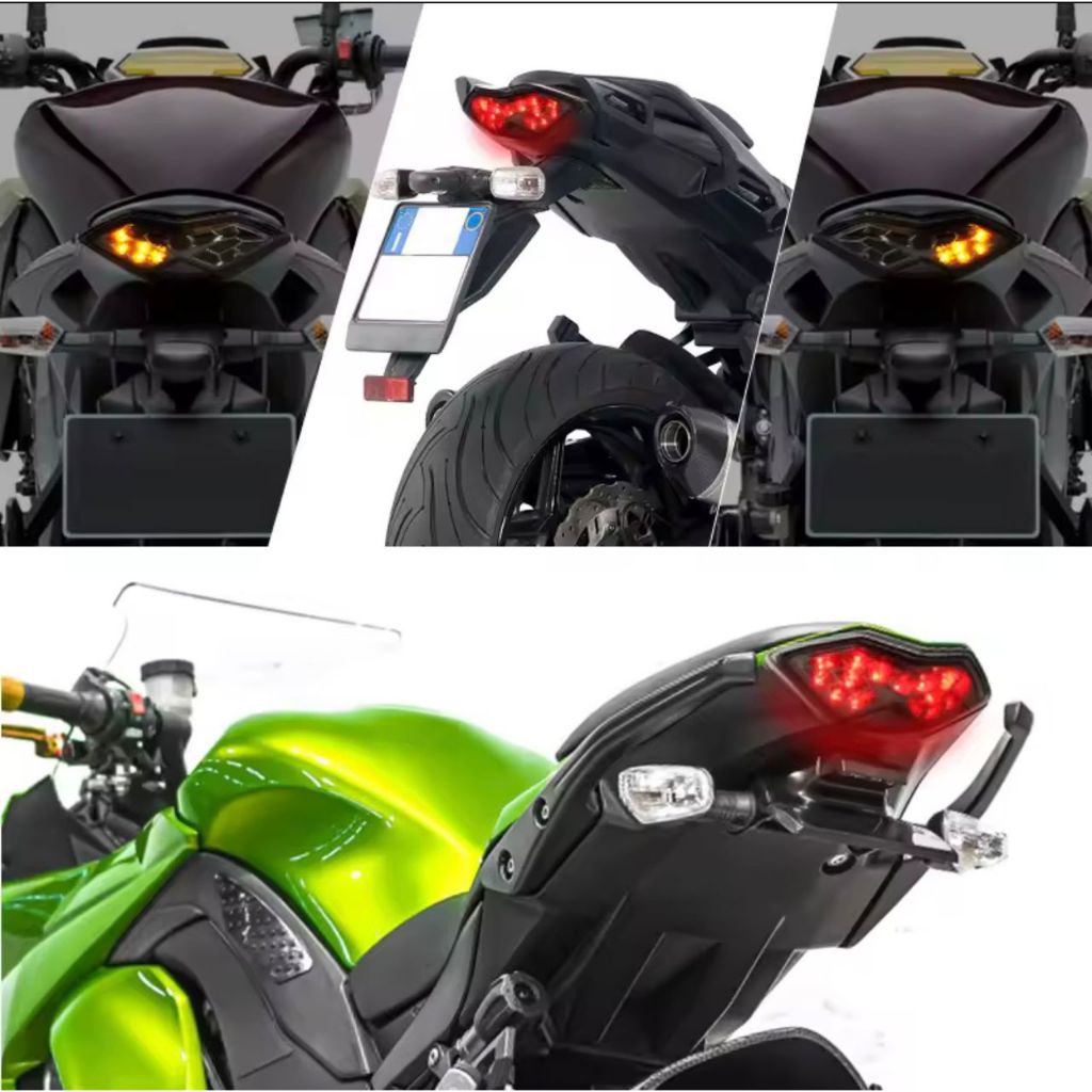 Kawasaki ER6N ER6F 2012 2013 2014 ไฟท้าย LED เบรคไฟเลี้ยวไฟท้ายด้านหลัง