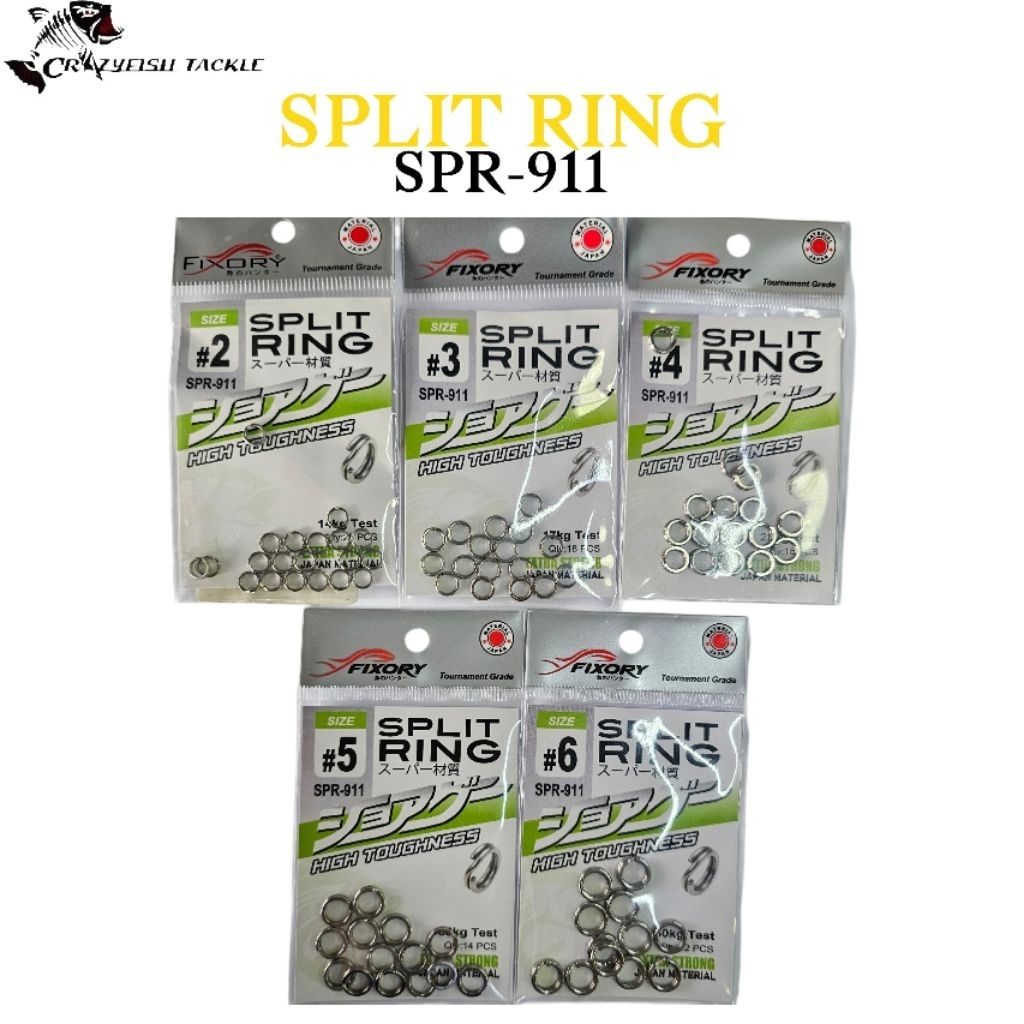 FIXORY SPLIT RING SPR-911 SPLIT RING EXTRA STRONG CRAZYFISH TACKLE