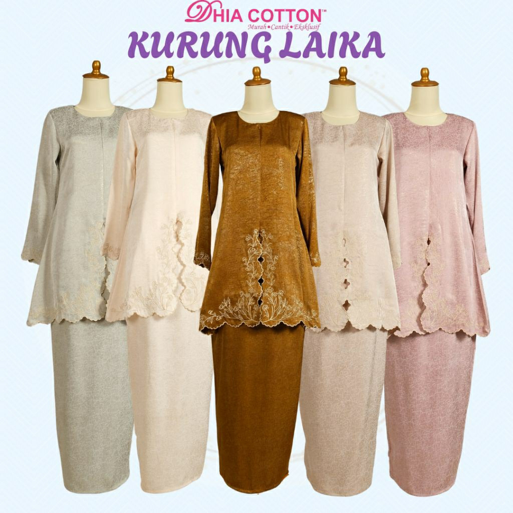 DHIA Cotton KURUNG LAIKA ผ้าไหมซูแลม