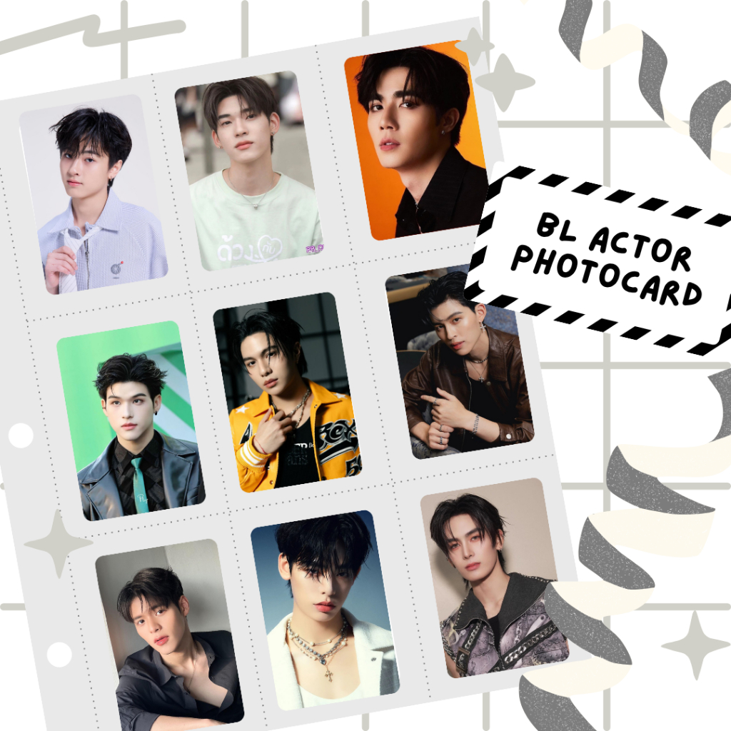 Thai BL Actors Collectable Photocard Fanmade