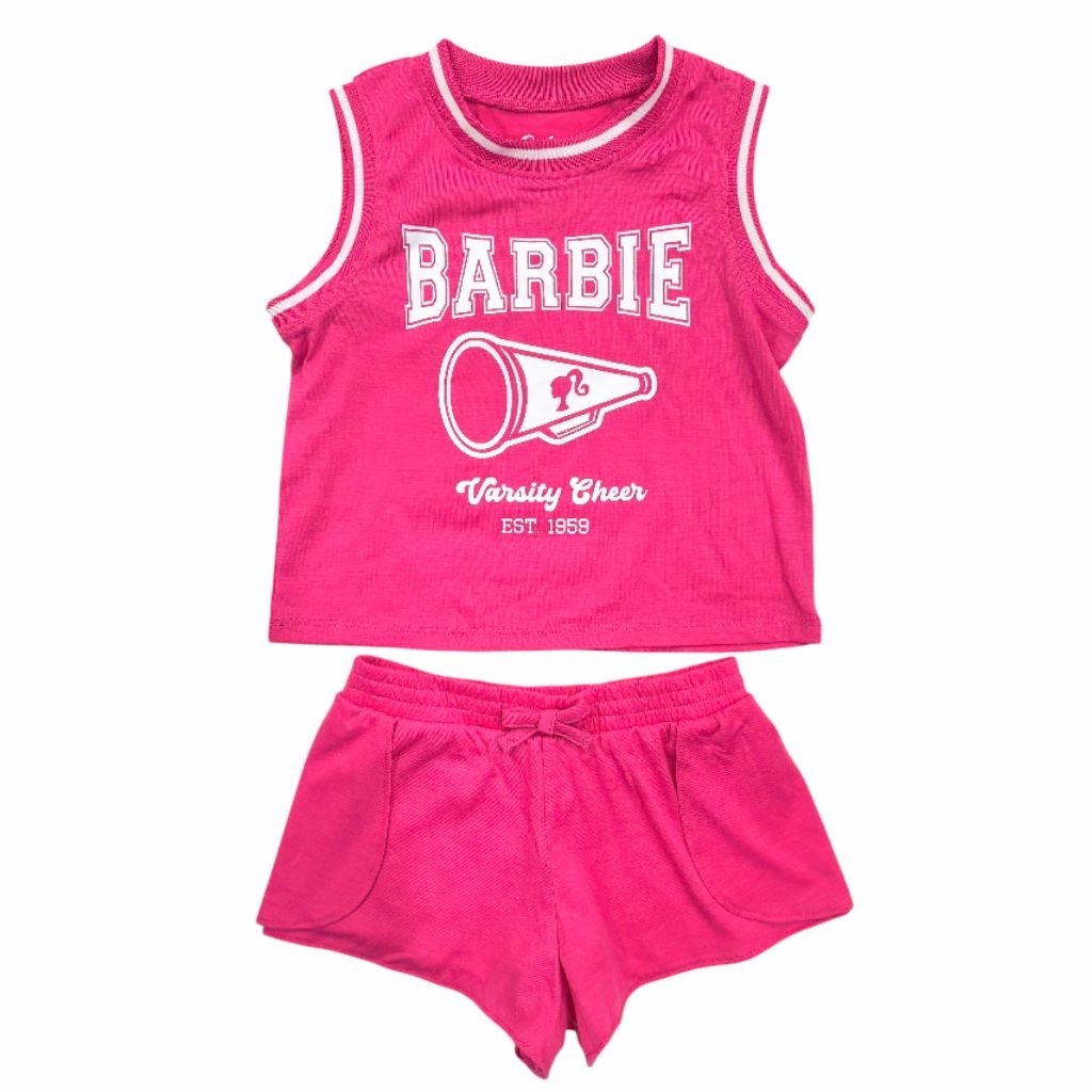บี@อาร์บี!E girl kids เสื้อกล้ามขาสั้น สีชมพู ชุดบานเย็น - ไซส์ 4T-12T